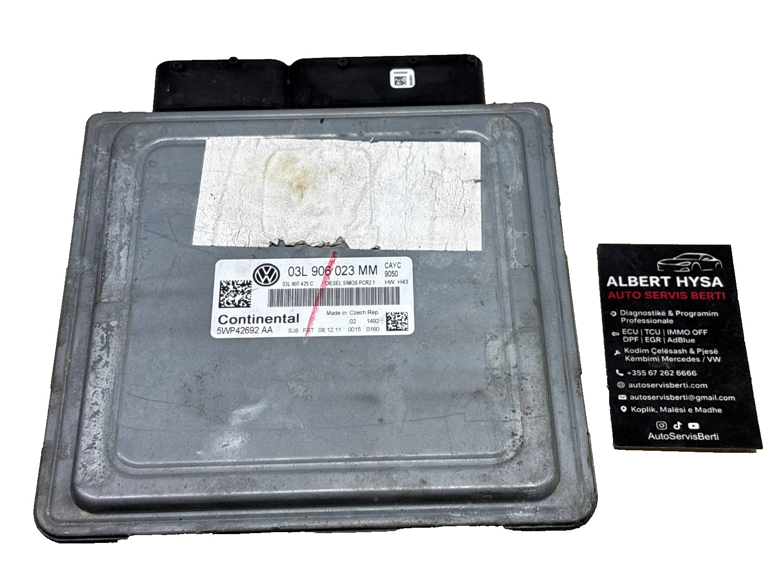 ECU 03L906023MM Simos PCR 2.1 Continental 5WP42692AA CAYC (1.6 TDI)
