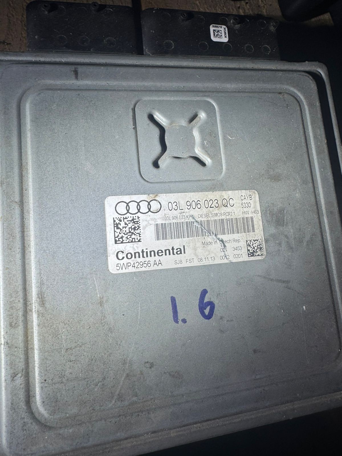 ECU 03L906023QC Simos PCR 2.1 Continental 5WP42956AA CAYB (1.6 TDI)