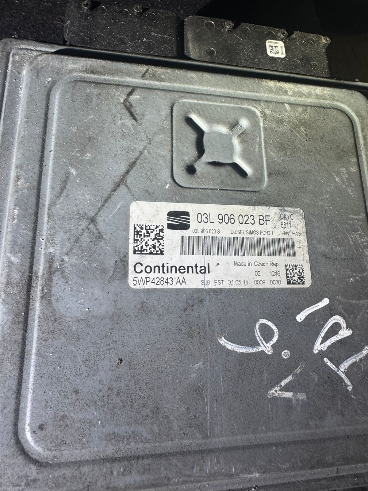 ECU 03L906023BF Simos PCR 2.1 Continental 5WP42843AA CAYC (1.6 TDI)