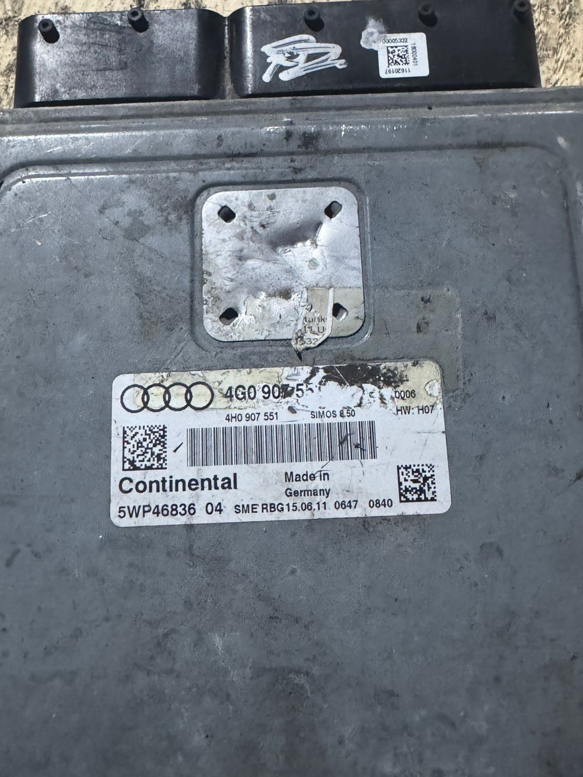Continental ECU 4G0907551 Simos 8.50 H07 5WP46838 04 Audi VW Engine Unit