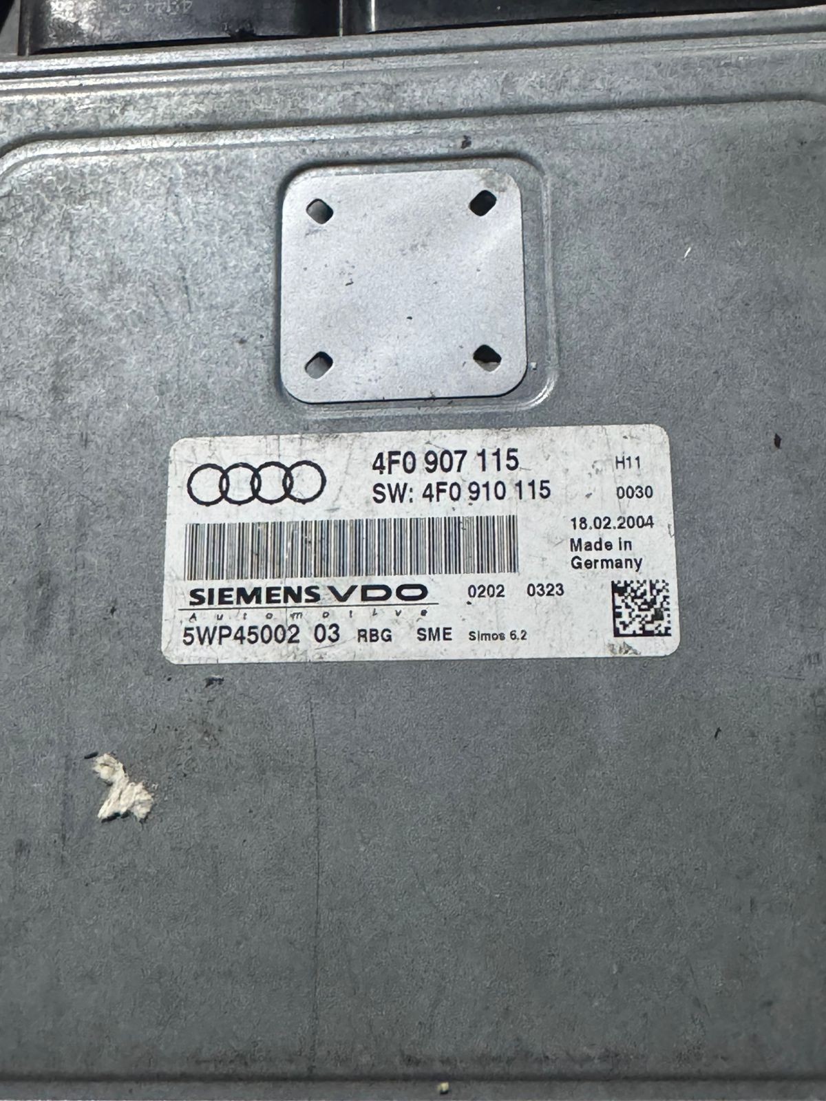 Siemens VDO ECU 4F0907115 Simos 6.2 H11 5WP45002 03 Audi VW Engine Unit