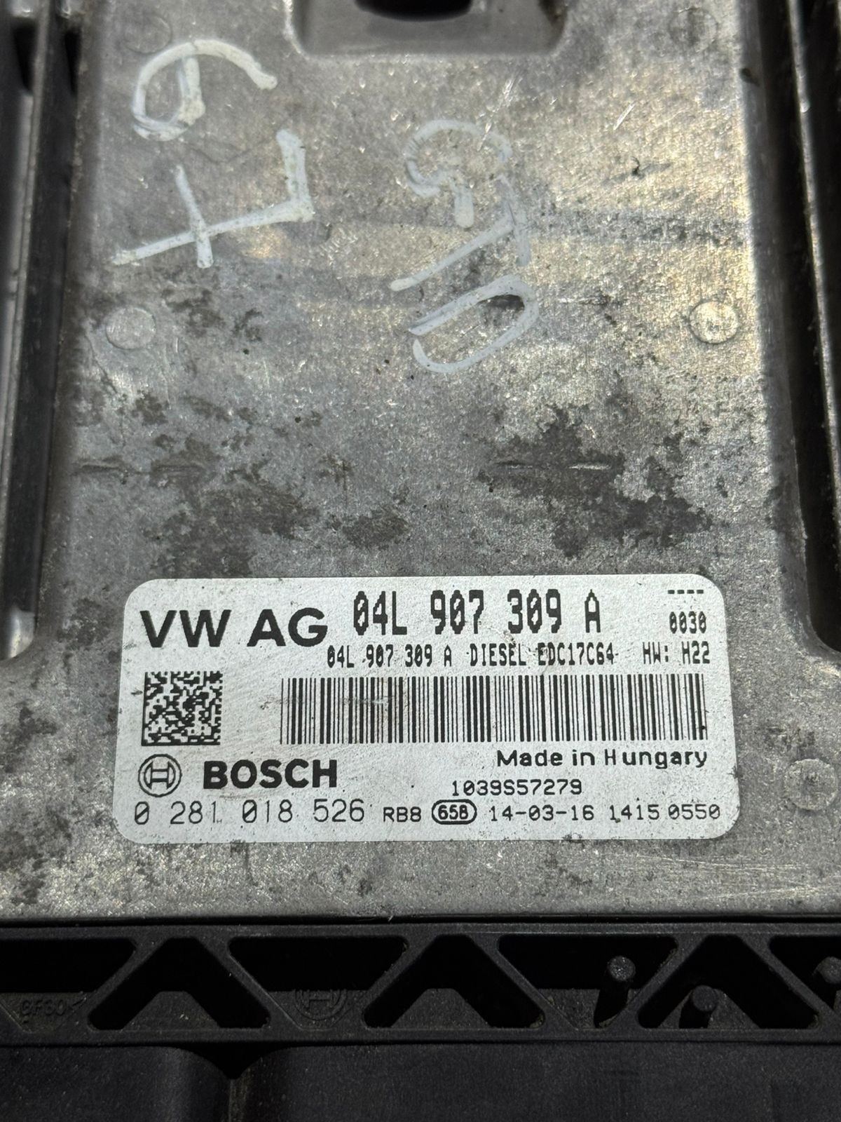 Bosch ECU 04L907309A Diesel EDC17C64 H22 0281018526 VW Audi Engine Unit