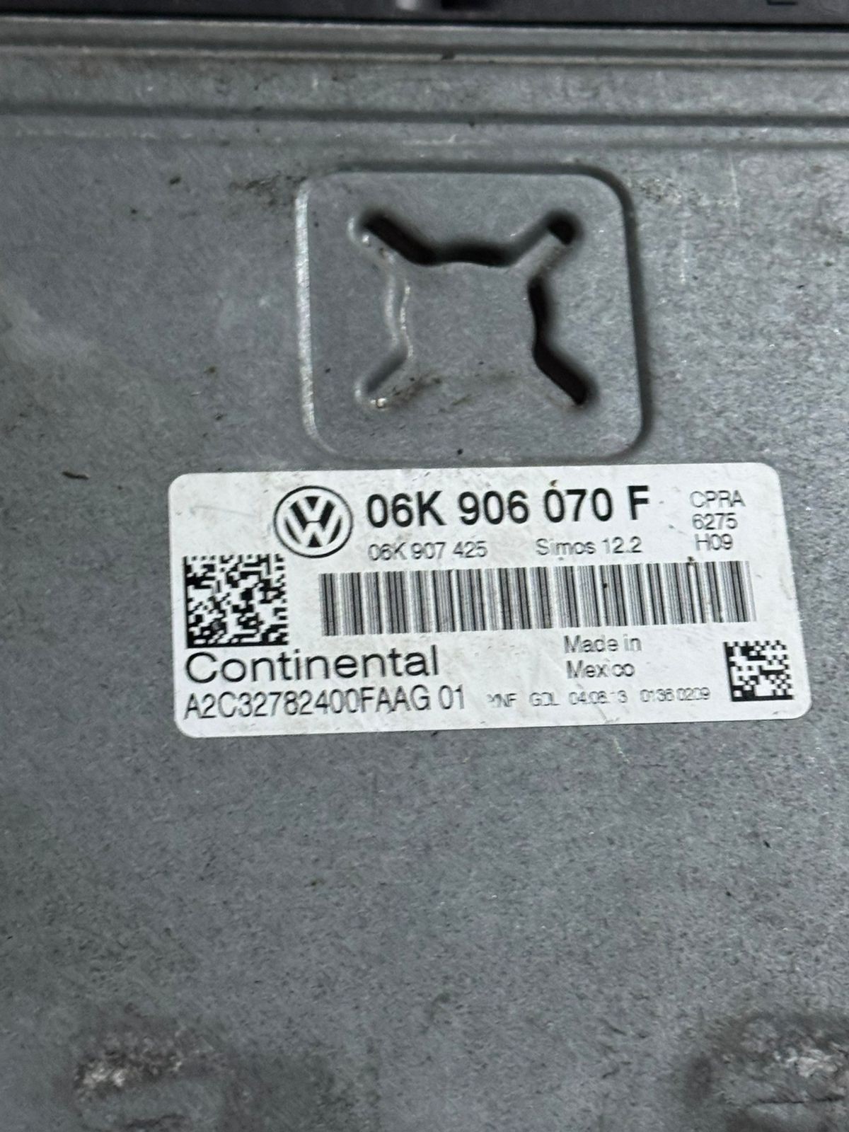 Continental ECU 06K906070F Simos 12.2 H09 CPRA A2C32782400FAAG VW Unit