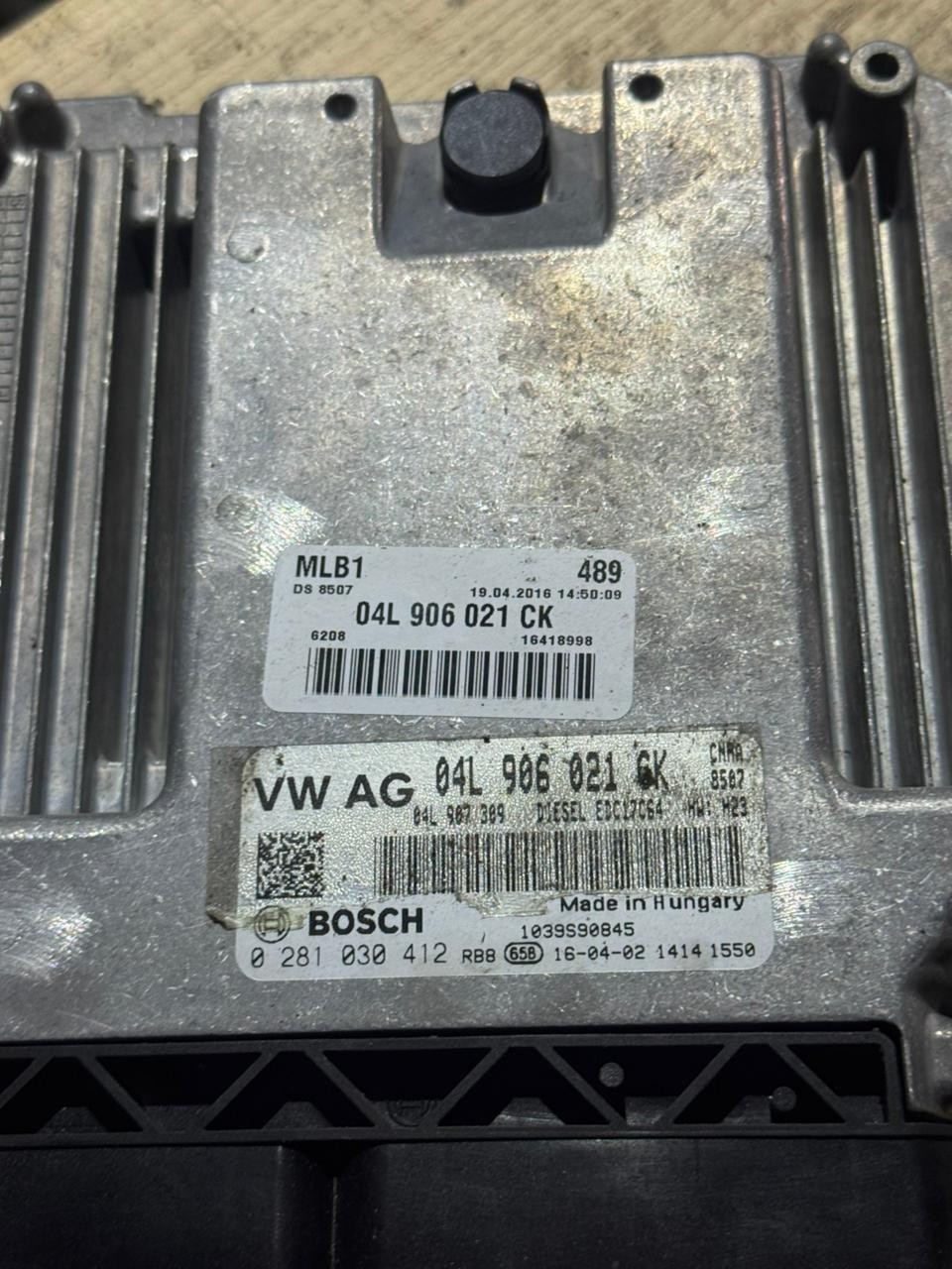Bosch ECU 04L906021CK Diesel EDC17C64 H23 0281030412 VW Audi Engine Unit