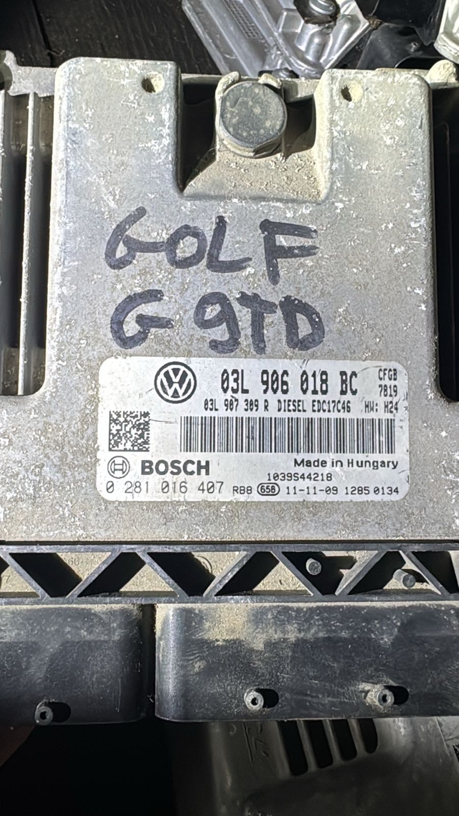 Bosch ECU 03L906018BC Diesel EDC17C46 H24 0281016407 VW Audi Engine Unit