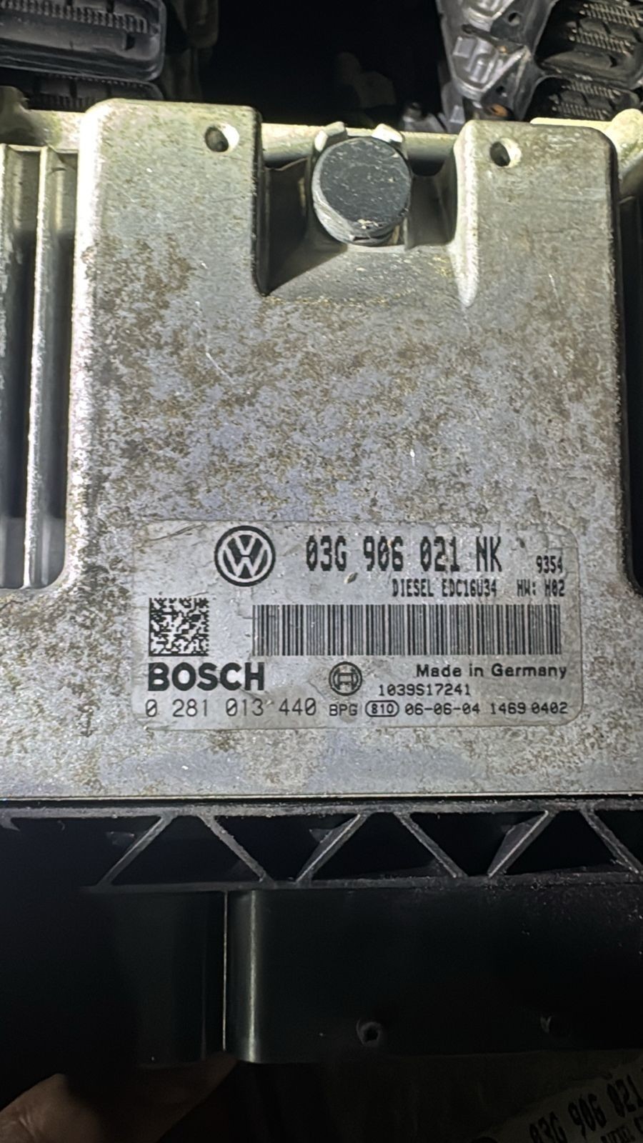 Bosch ECU 03G906021NK Diesel EDC16U34 H02 0281013440 VW Audi Engine Unit
