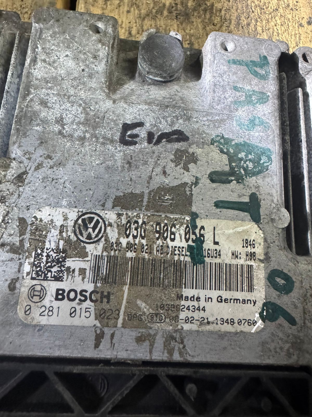 Bosch ECU 03G906056L Diesel EDC16U34 H08 0281015023 VW Audi Engine Unit