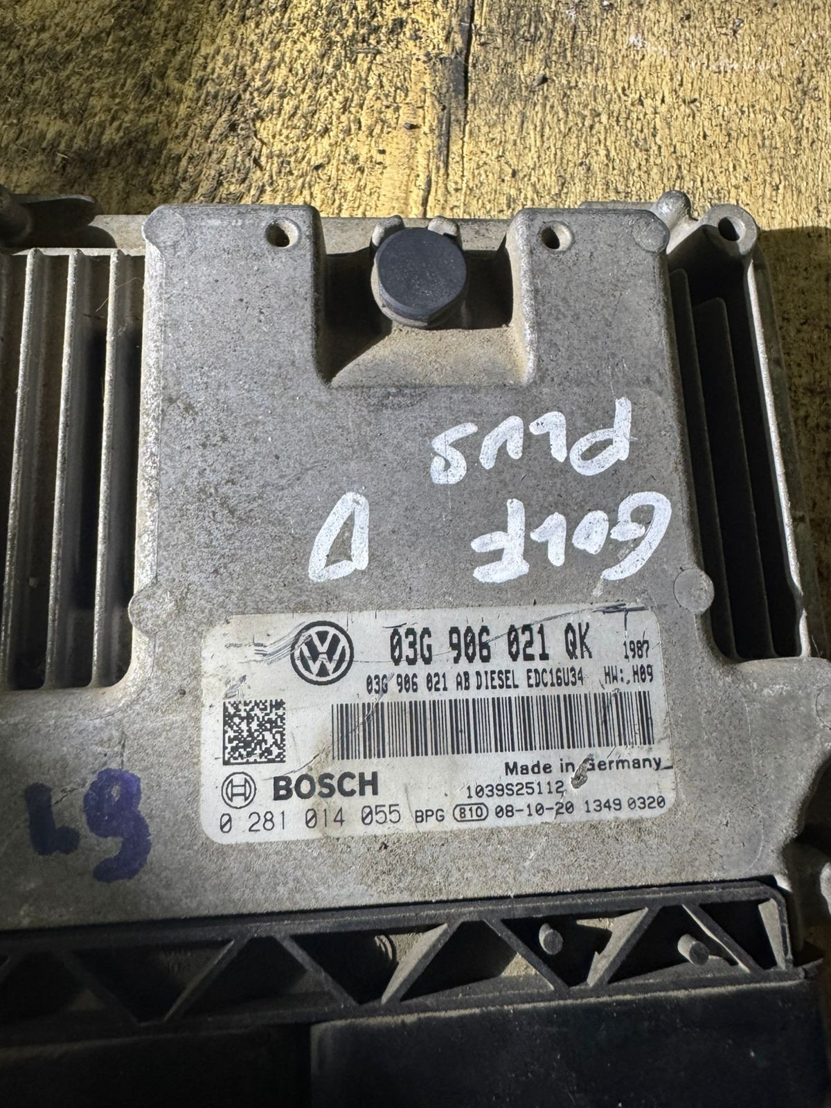 Bosch ECU 03G906021QK Diesel EDC16U34 H09 0281013055 VW Audi Engine Unit