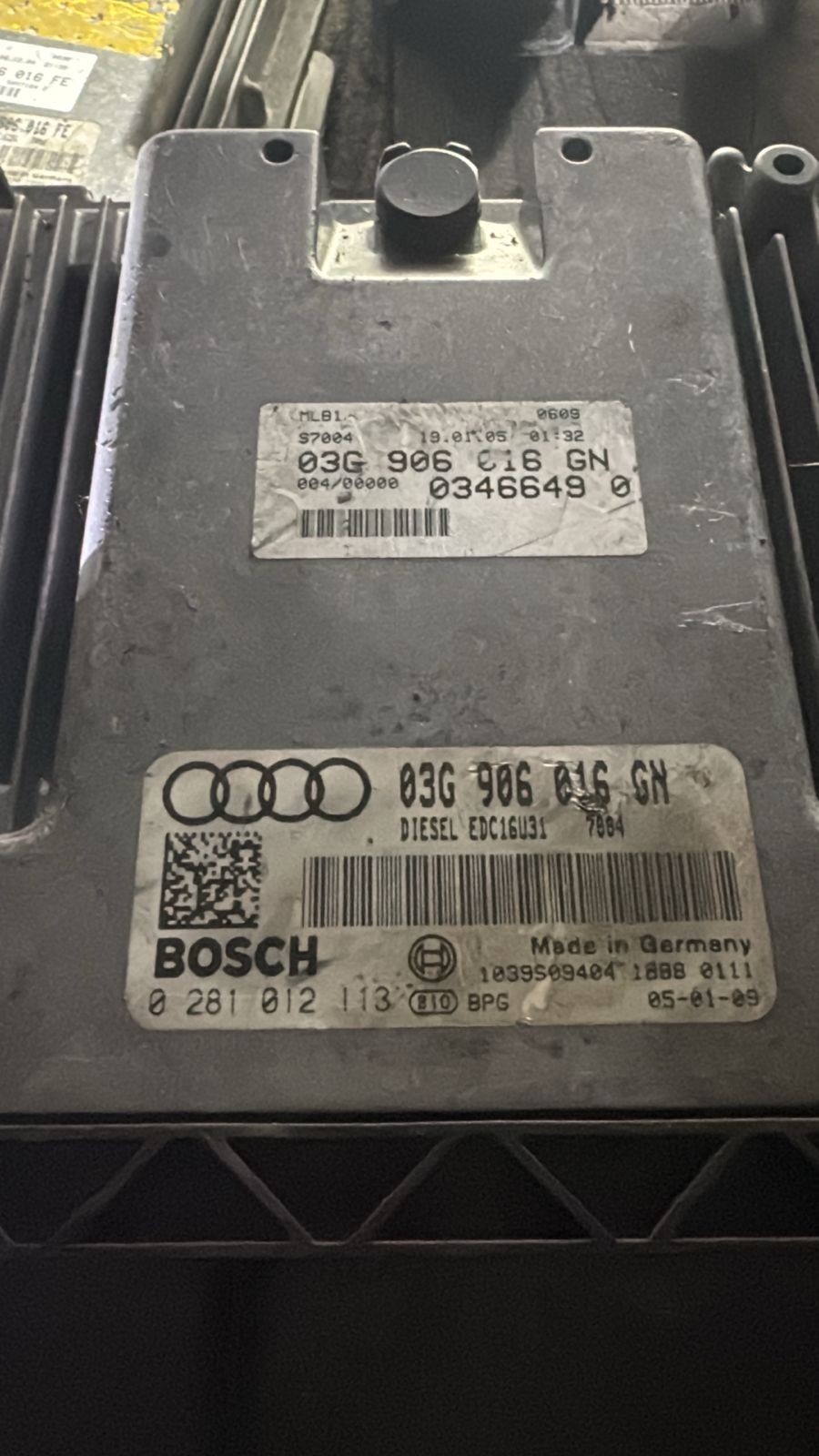 Bosch ECU 03G906016GN EDC16U31 0281012113 VW Audi Engine Control Unit