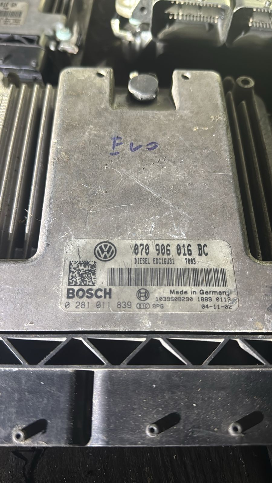 Bosch ECU 070906016BC EDC16U31 0281011839 VW Audi Engine Control Unit