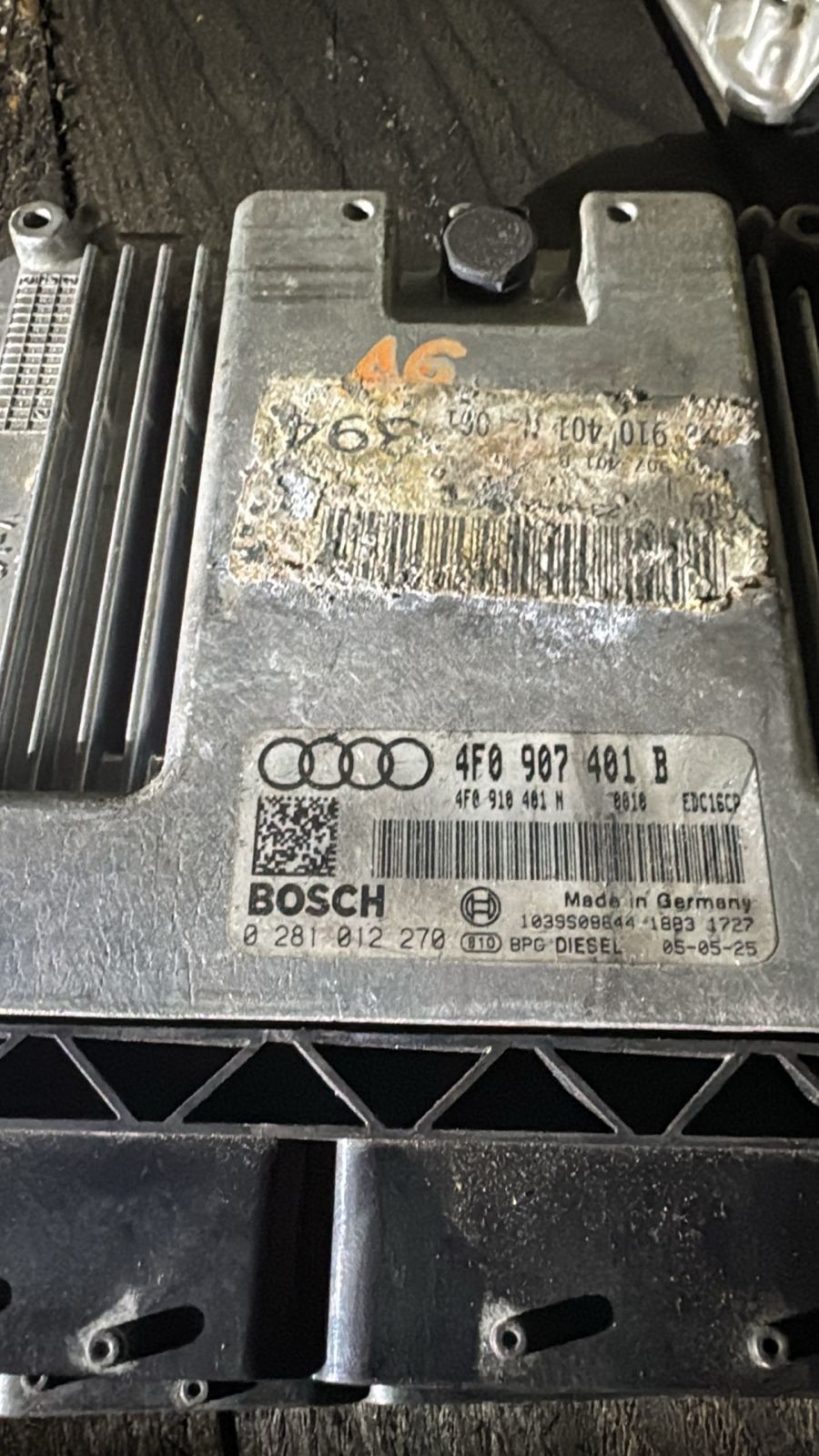 Bosch ECU 4F0907401B 4F0910401N EDC16CP 0281012270 VW Audi Engine Control Unit