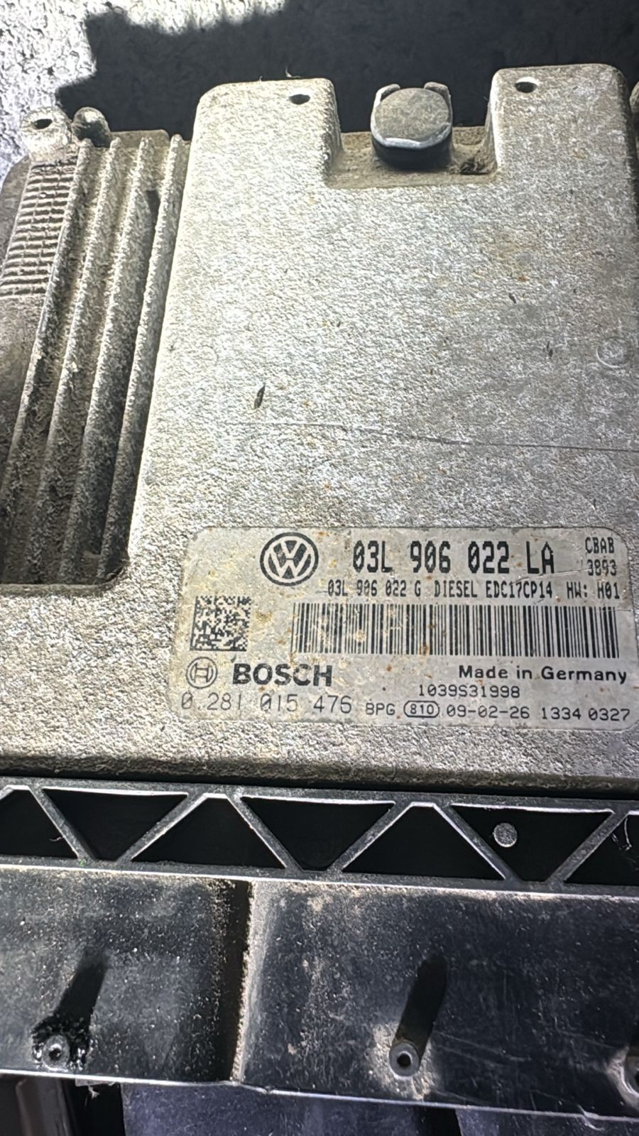 Bosch ECU 03L906022LA 03L906022G EDC17CP14 0281015476 VW Audi Engine Control Uni