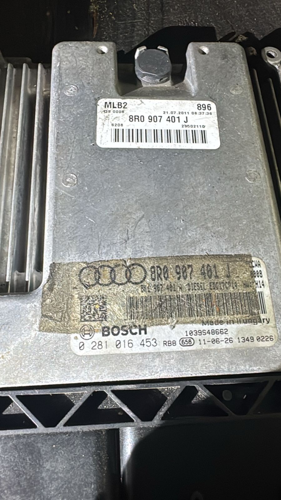 Bosch ECU 8R0907401J EDC17CP14 0281016453 VW Audi Engine Control Unit