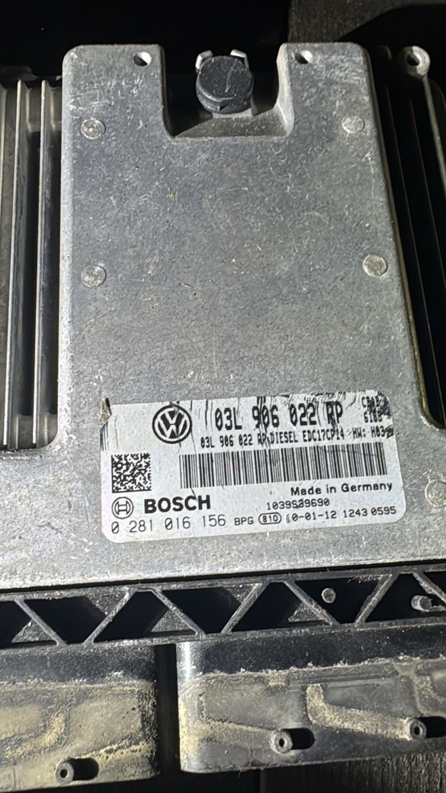 Bosch ECU 03L906022RP EDC17CP14 0281016156 VW Audi Engine Control Unit