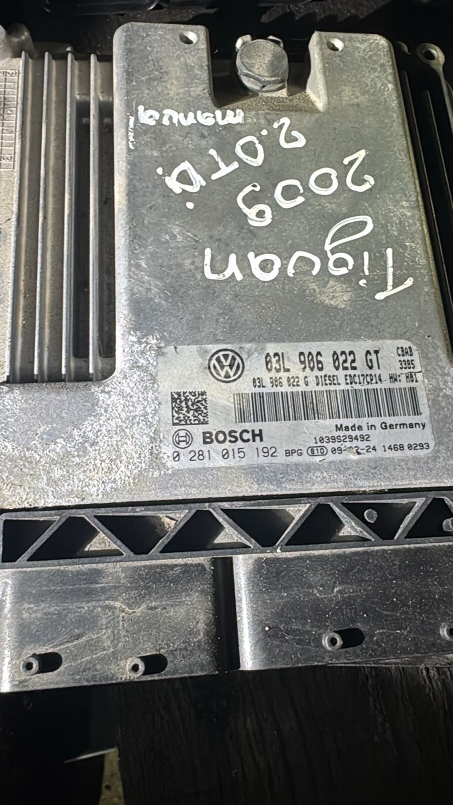 Bosch ECU 03L906022GT 03L906022G EDC17CP14 H01 0281015192 VW Audi Engine Control