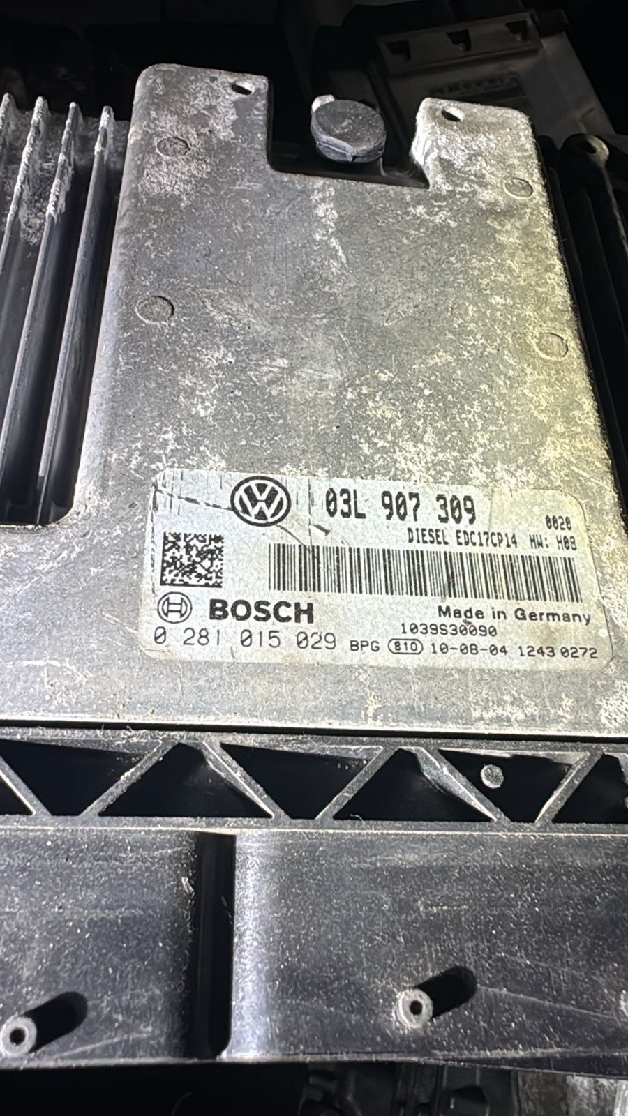 Bosch ECU 03L907309 EDC17CP14 H08 0281015029 VW Audi Engine Control Unit
