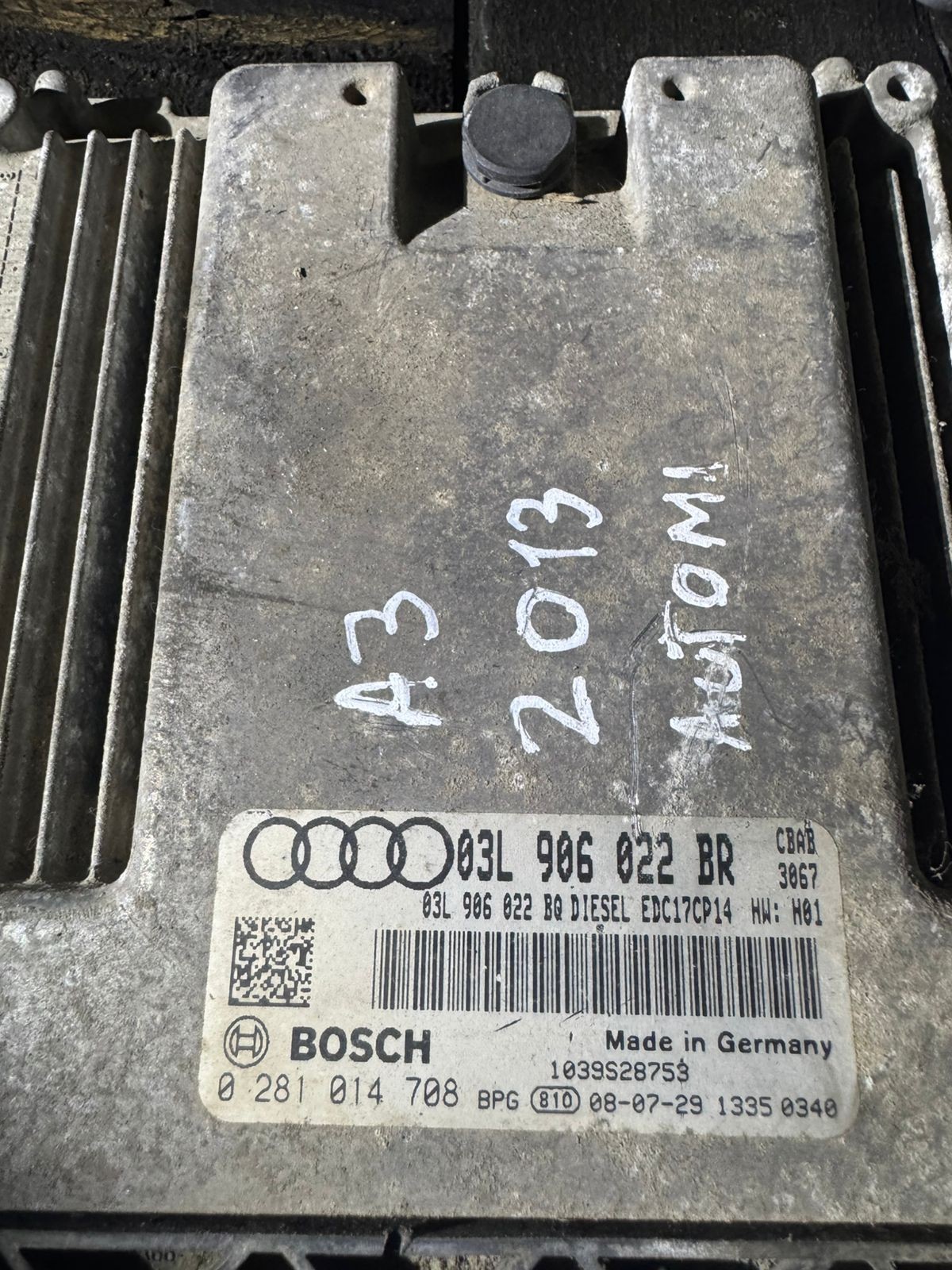 Bosch ECU 03L906022BR 03L906022BQ EDC17CP14 0281014708 VW Audi Engine Control