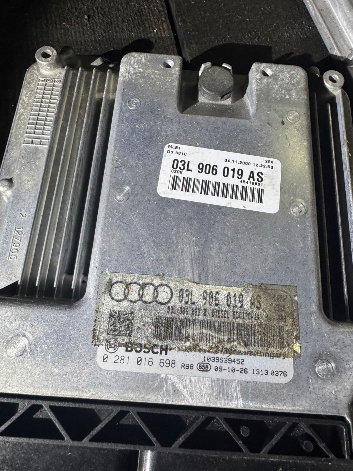 Bosch ECU 03L906019AS EDC17CP14 0281016698 VW Audi Engine Control Unit