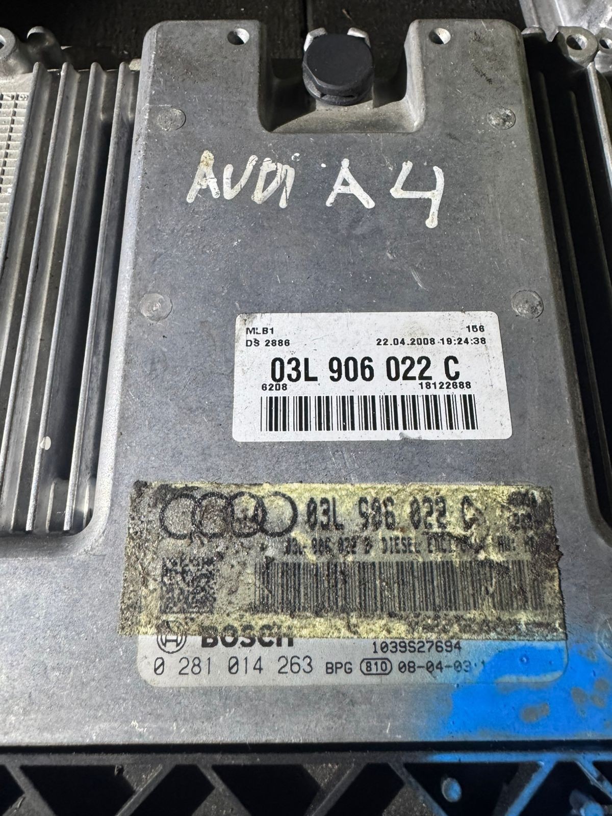 Bosch ECU 03L906022C EDC17CP14 0281014263 VW Audi Engine Control Unit