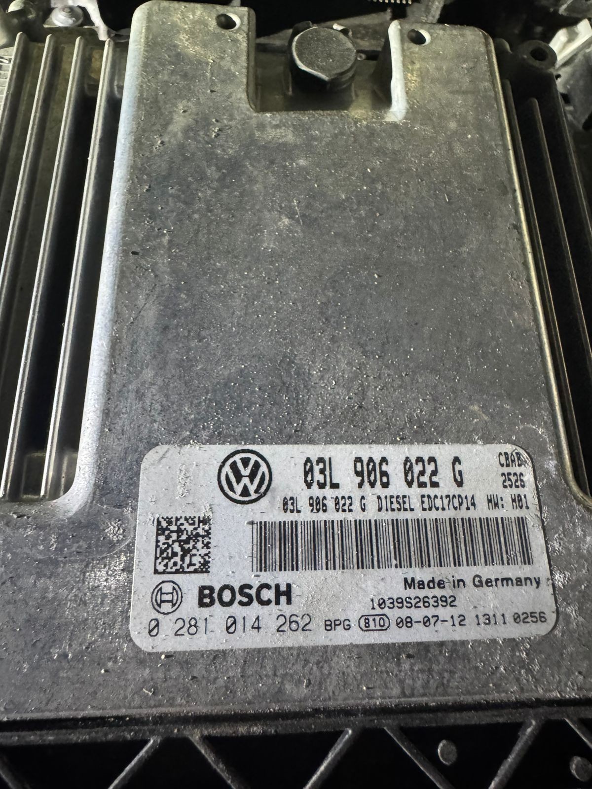 Bosch ECU 03L906022G EDC17CP14 0281014262 VW Audi Engine Control Unit