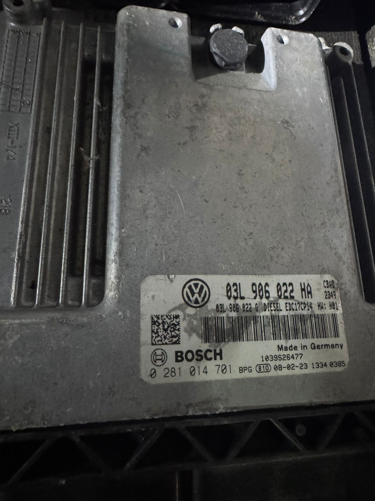 Bosch ECU 03L906022HA 03L906022G EDC17CP14 0281014701 VW Audi Engine Control