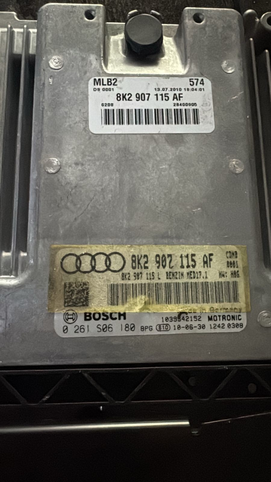 Bosch ECU 8K2907115AF MED17.1 0261S08180 Audi VW Engine Control Unit
