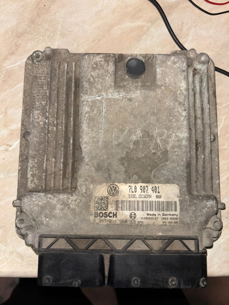 Bosch ECU 7L0907401 EDC16CP34 0281011960 VW Audi Engine Control Unit
