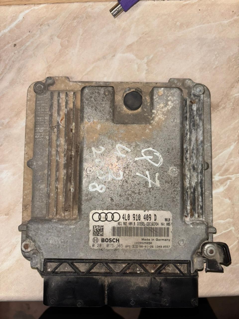 Bosch ECU 4L0910409D EDC16CP34 0281015165 VW Audi Engine Control Unit