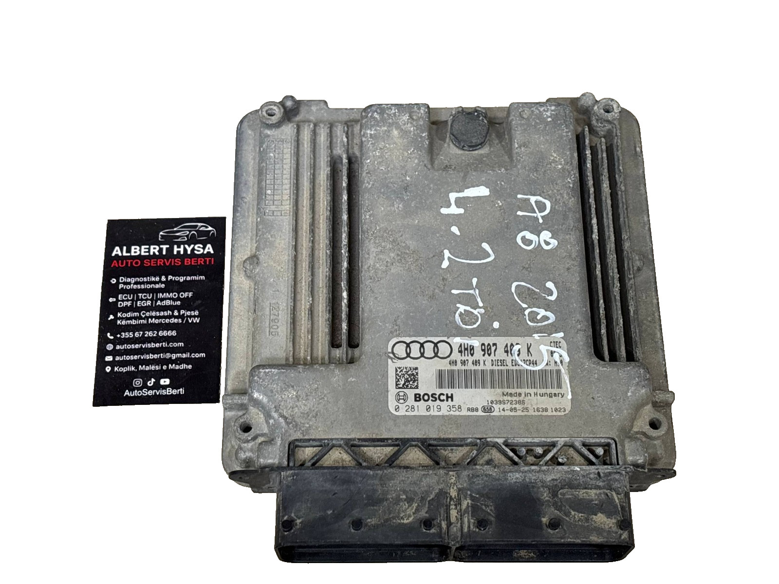 Bosch ECU 4G0907409K EDC17CP44 0281019358 VW Audi Engine Control Unit