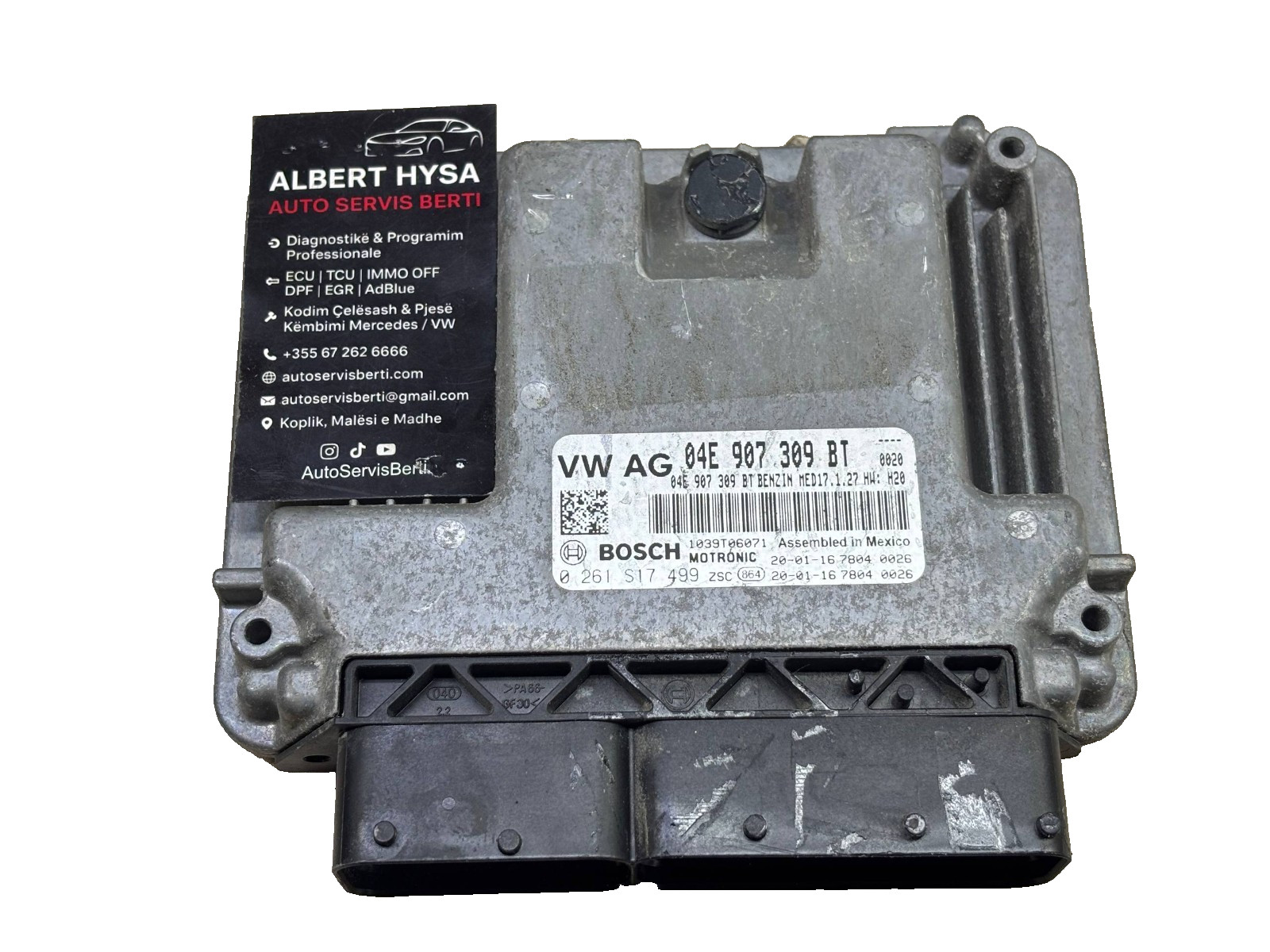 Bosch ECU 04E907309BT MED17.1.27 0261S17499 VW Audi Engine Control Unit