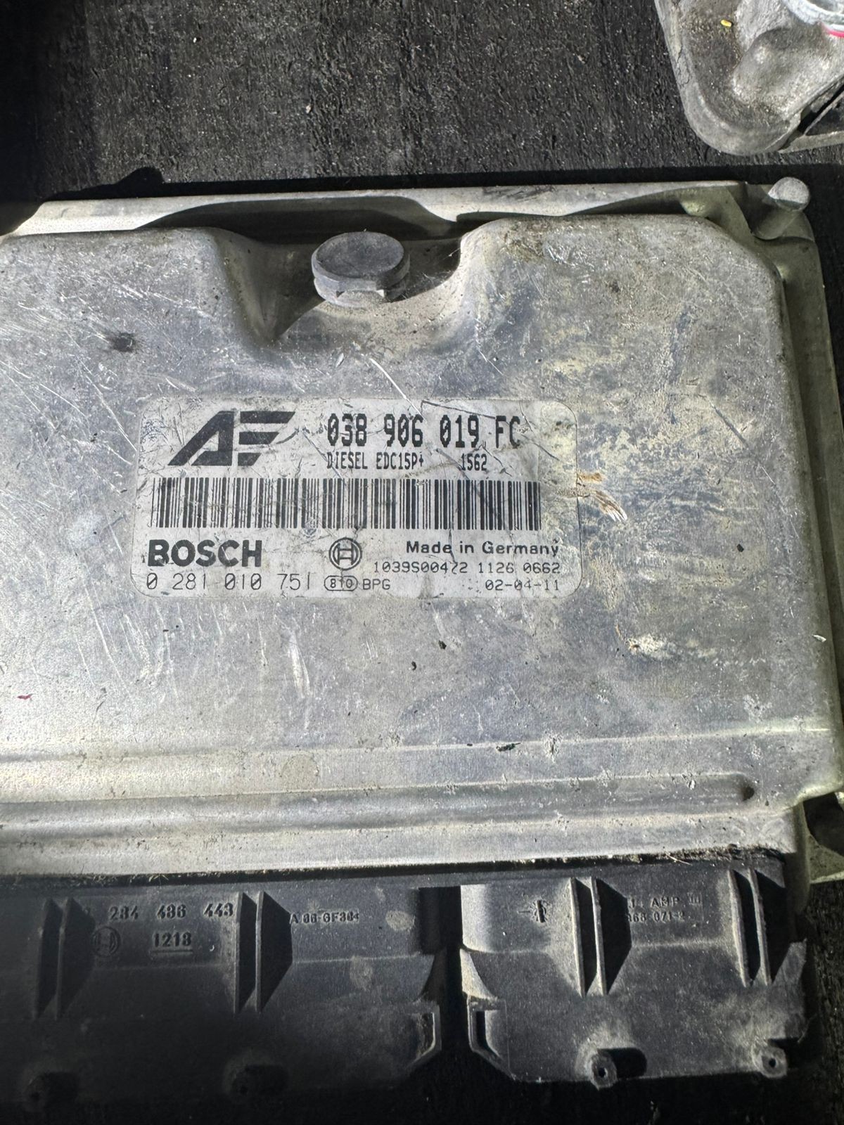 Bosch ECU 038906019FC 0281010751 EDC15P+ VW Audi Engine Control Unit