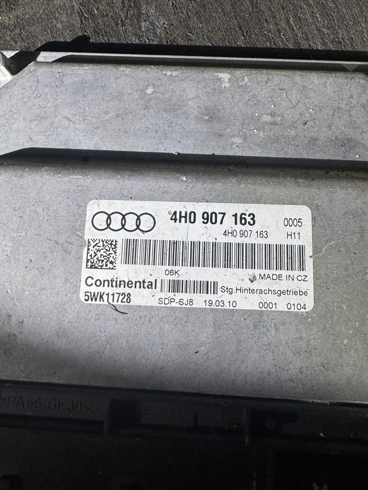 Continental ECU 4H0907163 5WK11728 06K VW Audi Engine Control Unit