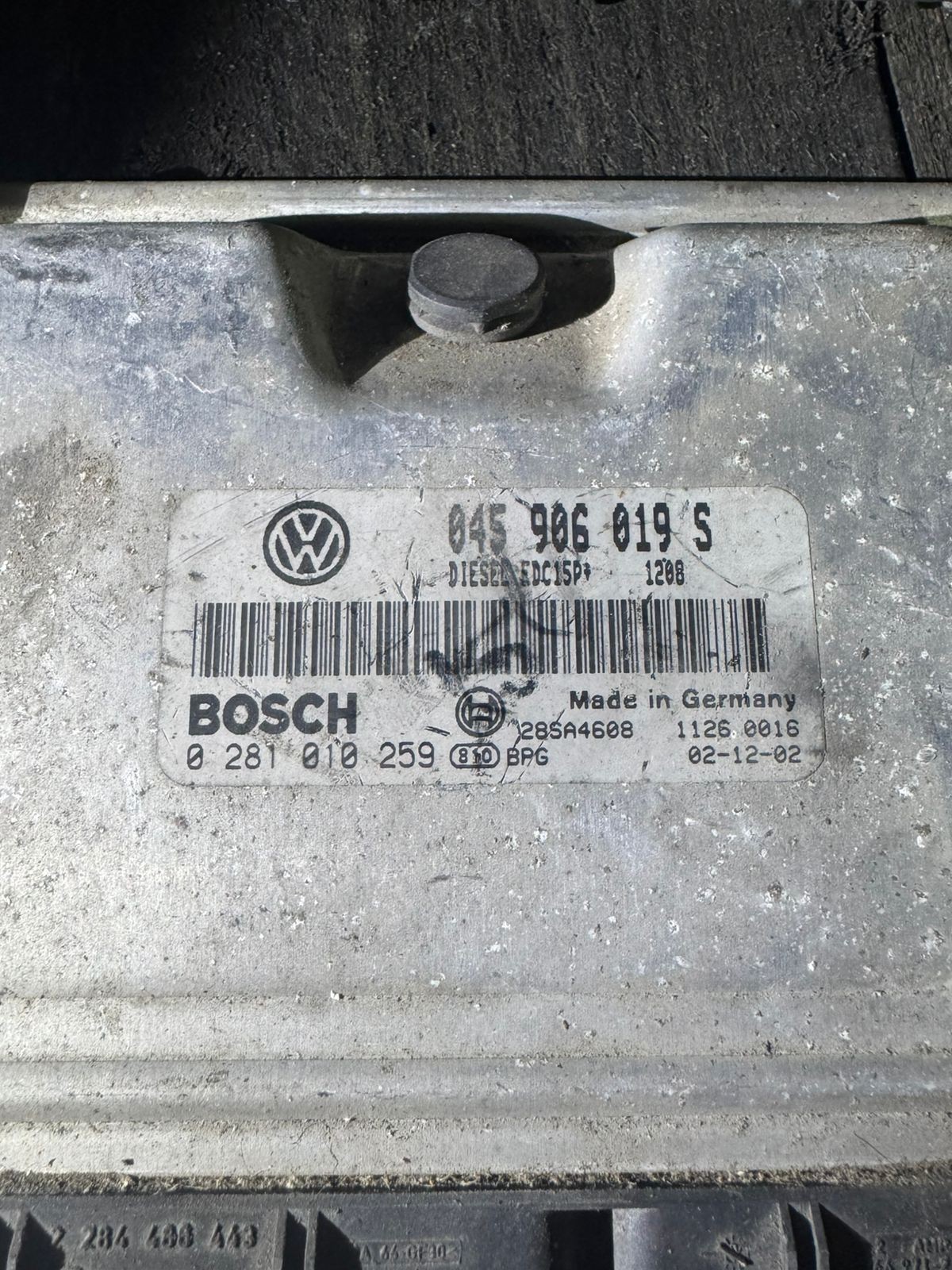 Bosch ECU 045906019S 0281010259 EDC15P+ VW Audi Engine Control Unit