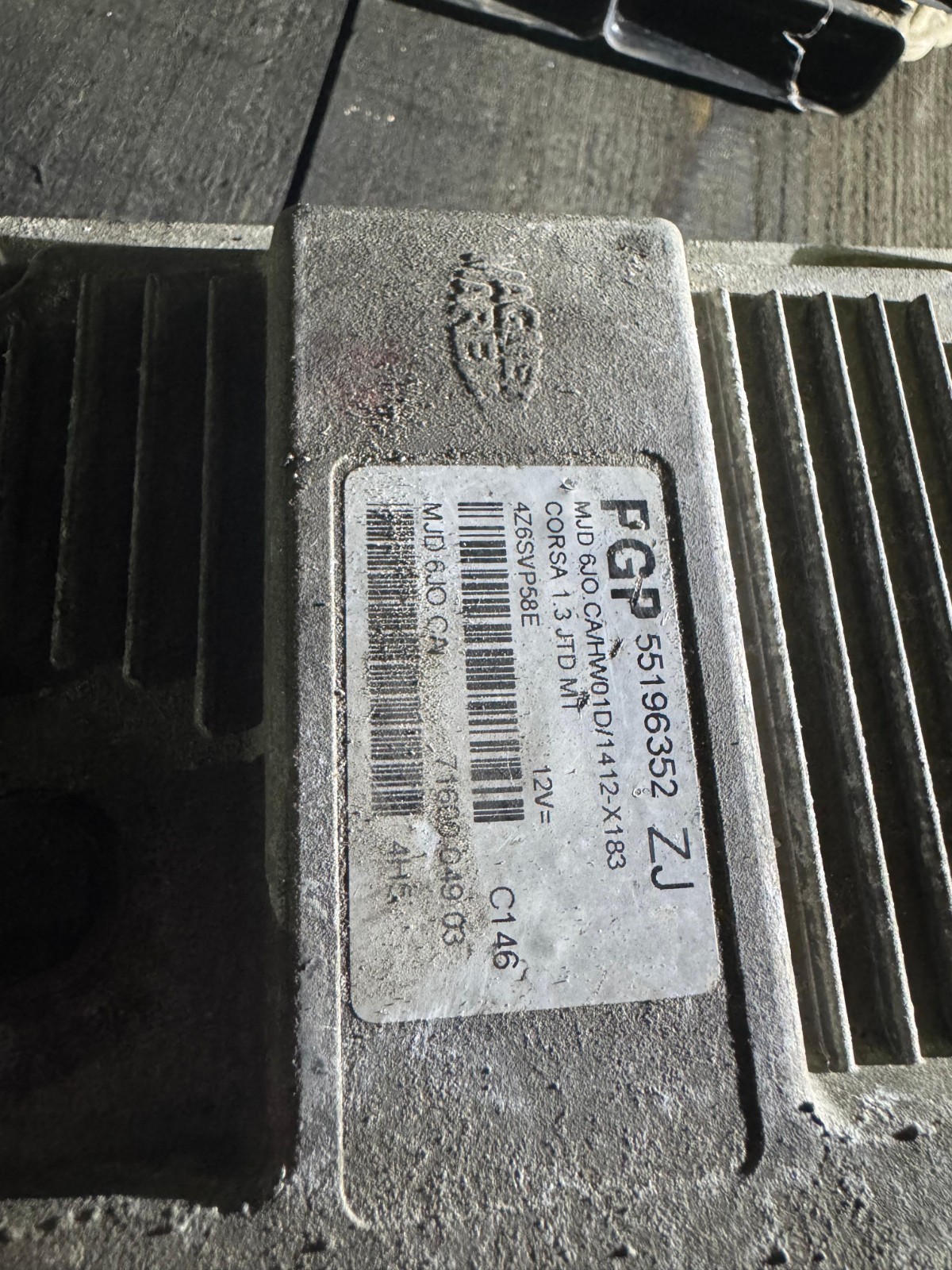 Magneti Marelli ECU 55196352ZJ MJD6J0CA 71600.309.03 Opel Corsa 1.3 JTD M