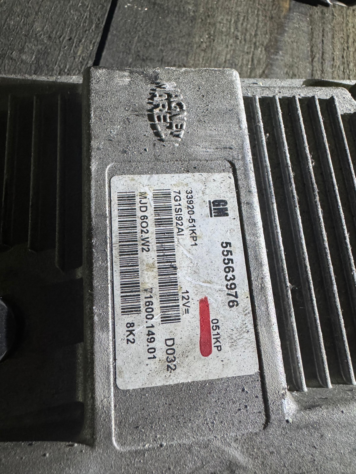 Magneti Marelli ECU 55563976 MJD602.W2 33920-51KP1 Suzuki Swift 1.3 DDIS Engine