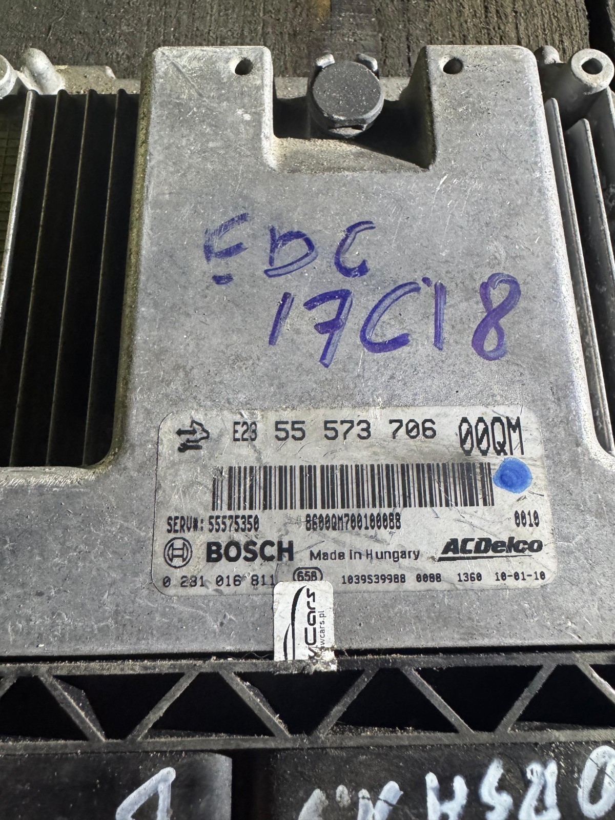 Bosch ECU 55573706 00QM EDC17C18 0281016811 Engine Control Unit