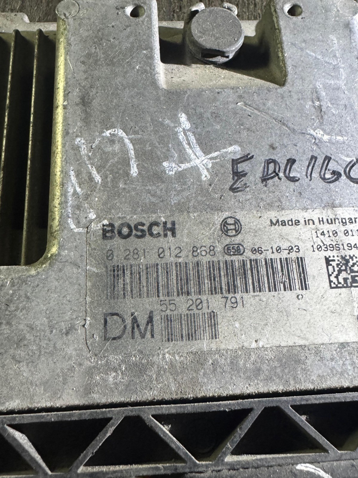 Bosch ECU 55201791 EDC16C39 0281012868 Engine Control Unit