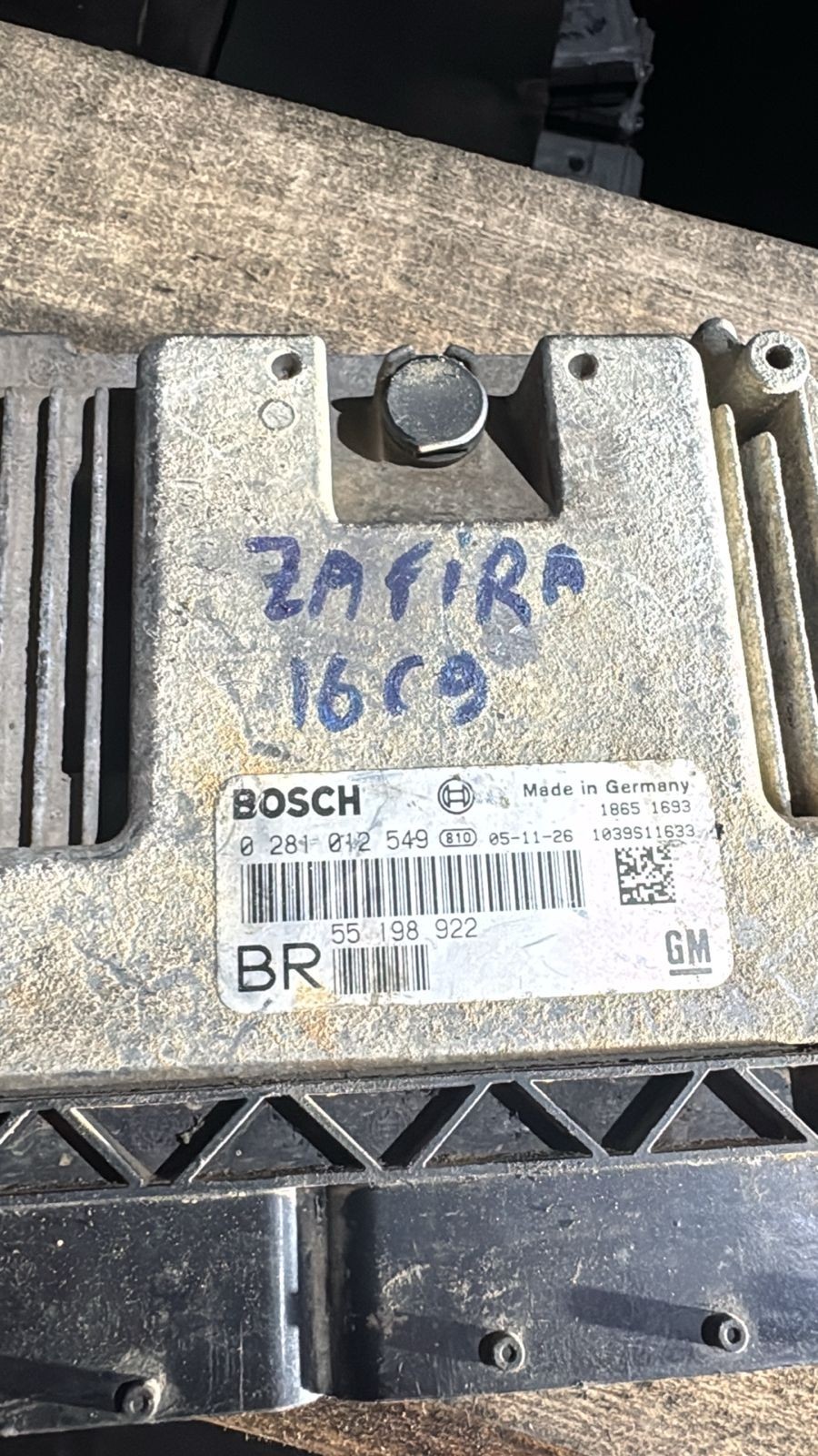 Bosch ECU 55198922 0281012549 EDC16C9 Engine Control Unit for Fiat Opel