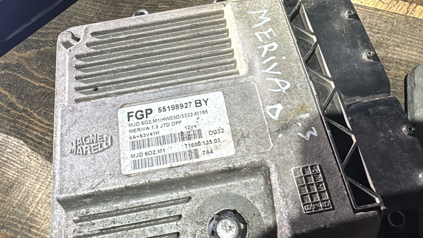 Magneti Marelli ECU 55198927 71600.135.03 MJD602.M1 Engine Control Unit OpelFiat
