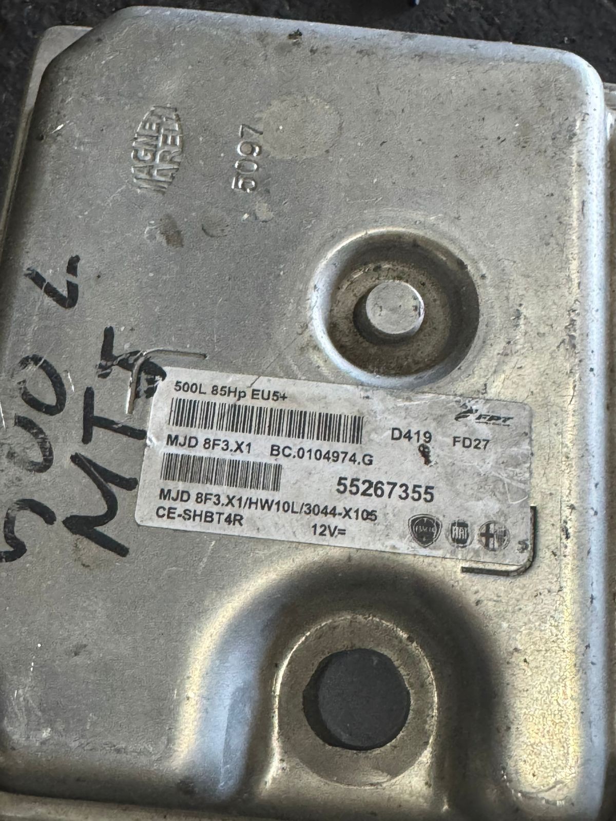 Magneti Marelli ECU 55267355 MJD8F3.X1 BC0104974G Engine Control Unit OEM