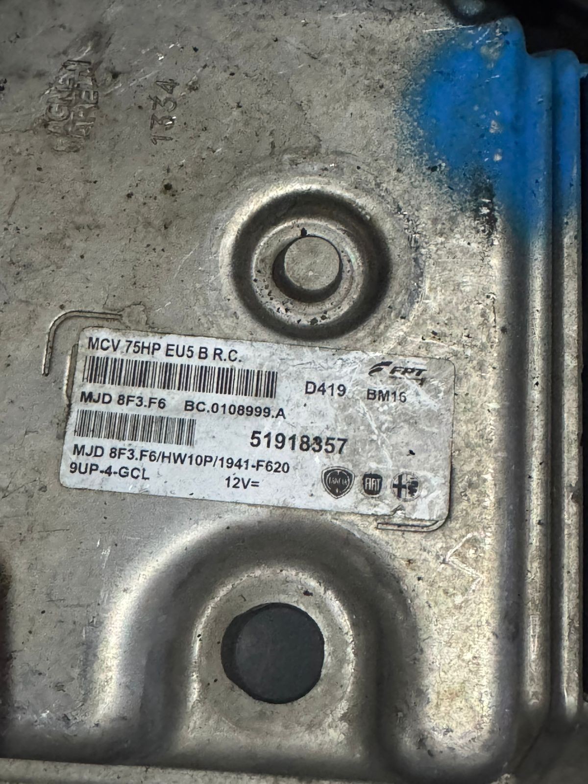 Magneti Marelli ECU 51918357 MJD8F3.F6 BC0108999A Engine Control Unit OEM