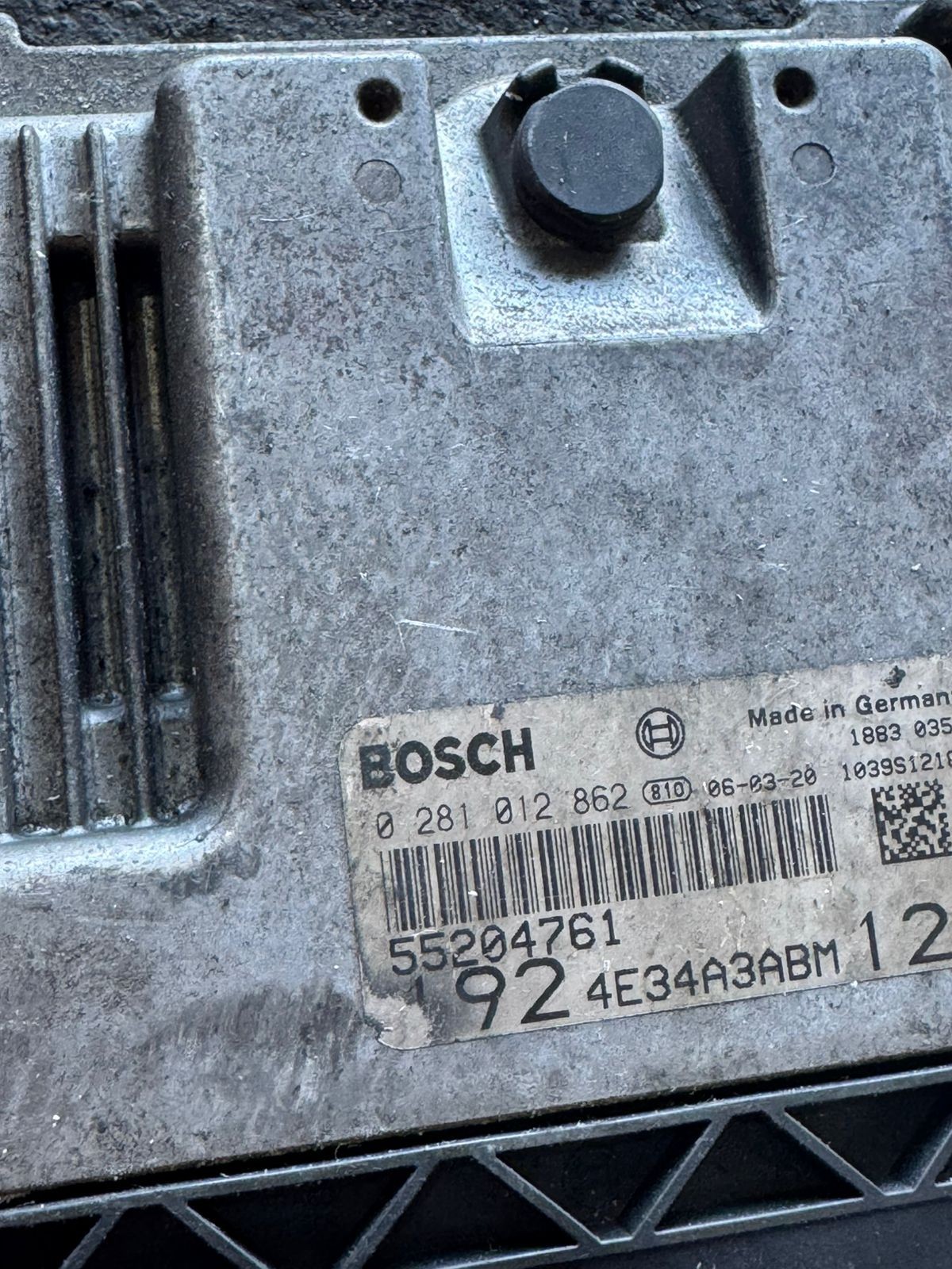 Bosch ECU 55204761 EDC16C39 0281012862 Engine Control Unit Fiat Alfa Lancia