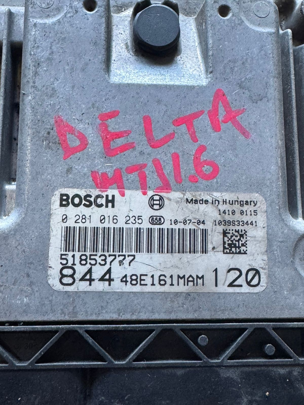 Bosch ECU 51853777 EDC16C39 0281016235 Engine Control Module Fiat Alfa Lancia