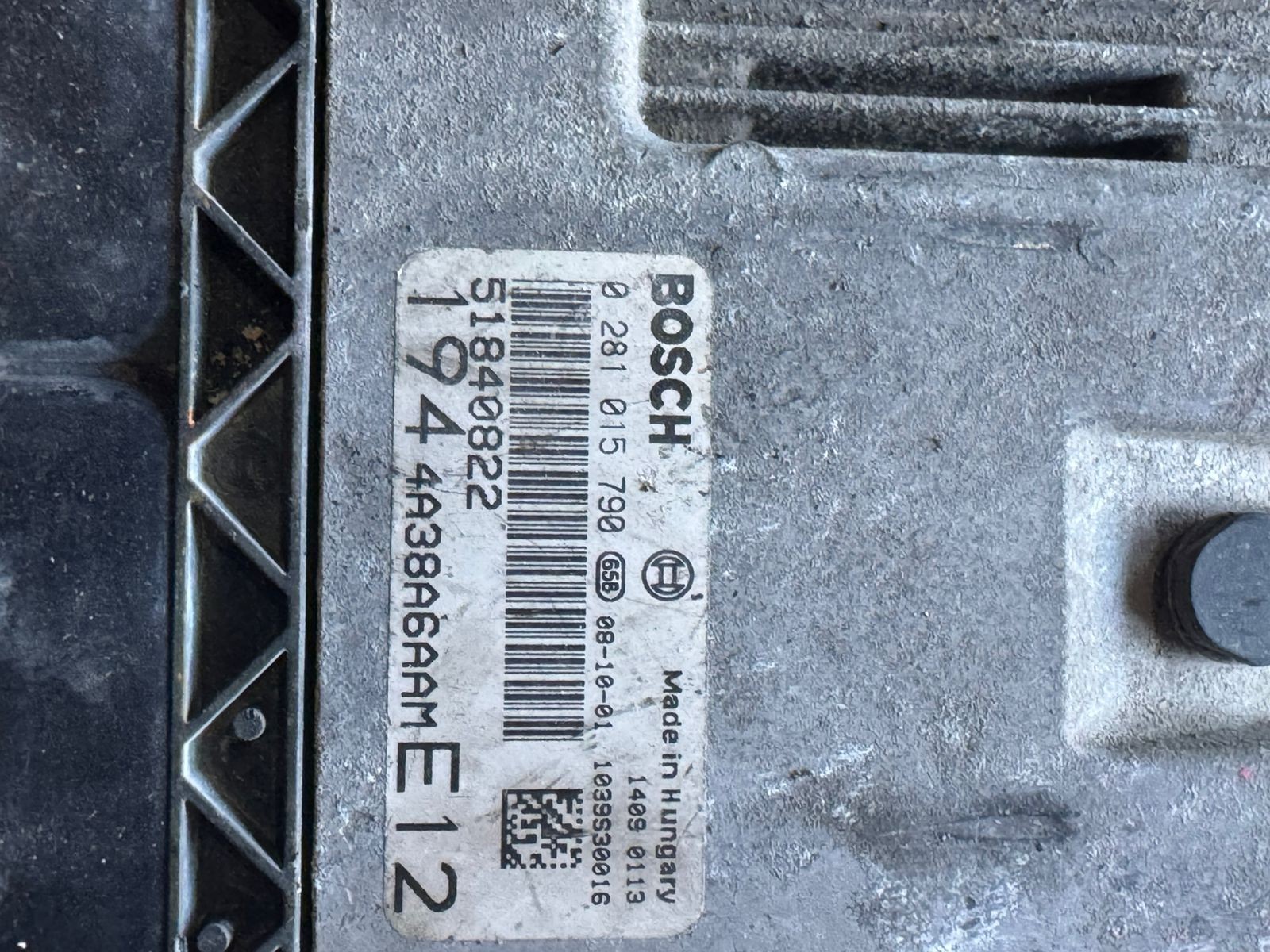 Bosch ECU 51840822 EDC16C39 0281015790 Engine Control Module Fiat Alfa Lancia