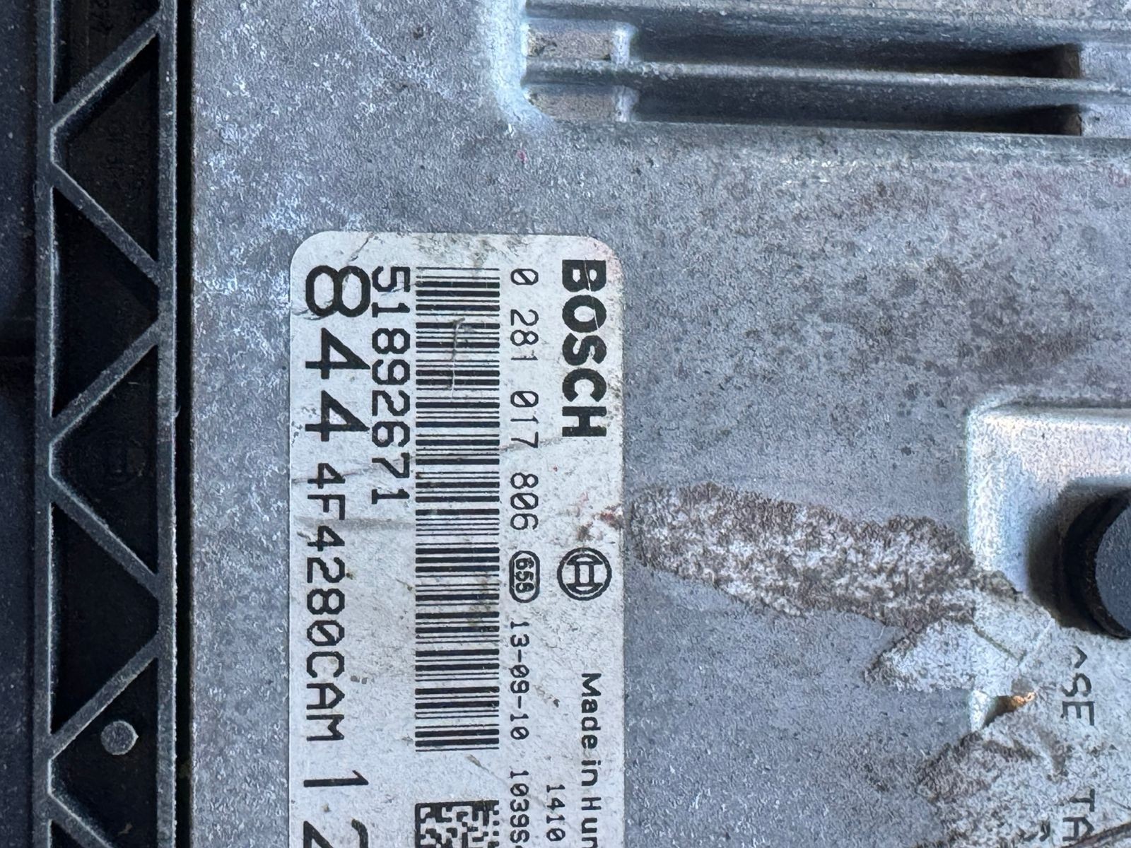 Bosch ECU 51892671 EDC16C39 0281017806 Engine Control Unit Fiat Alfa Lancia