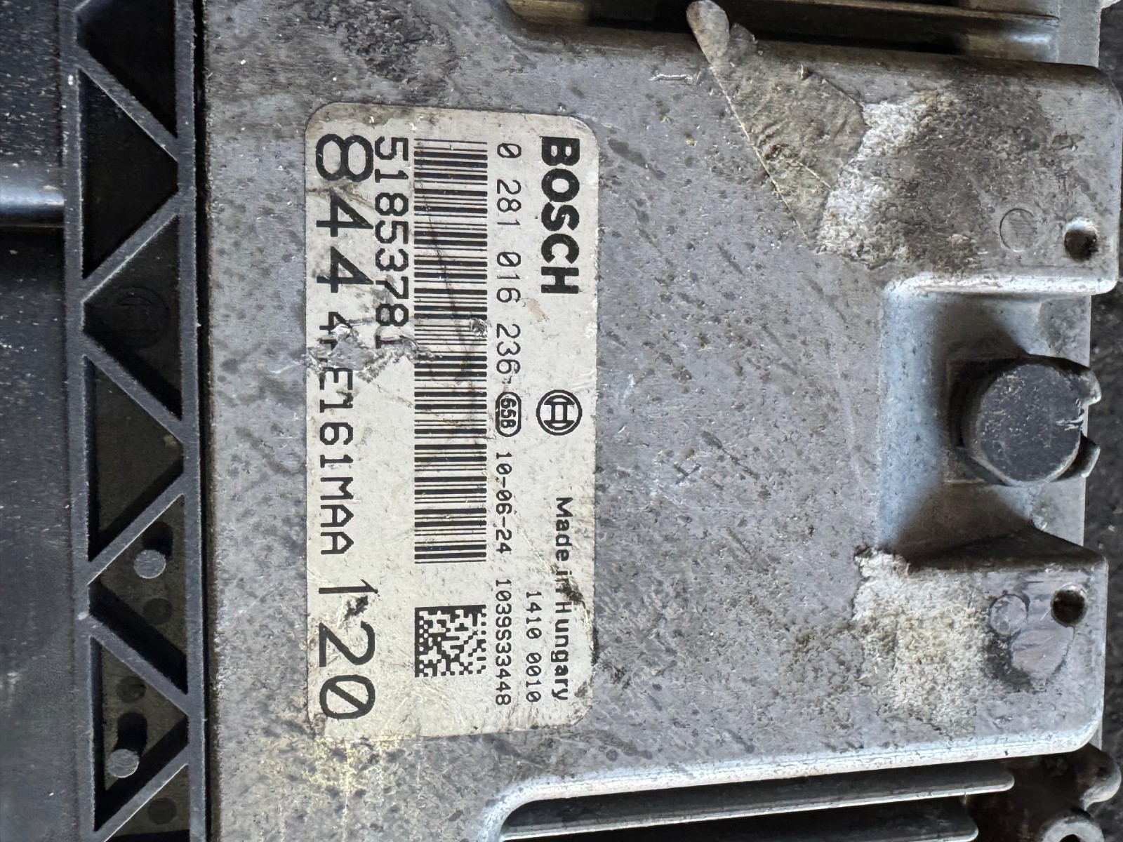 Bosch ECU 51853781 EDC16C39 0281016236 Engine Control Unit Fiat Alfa Lancia