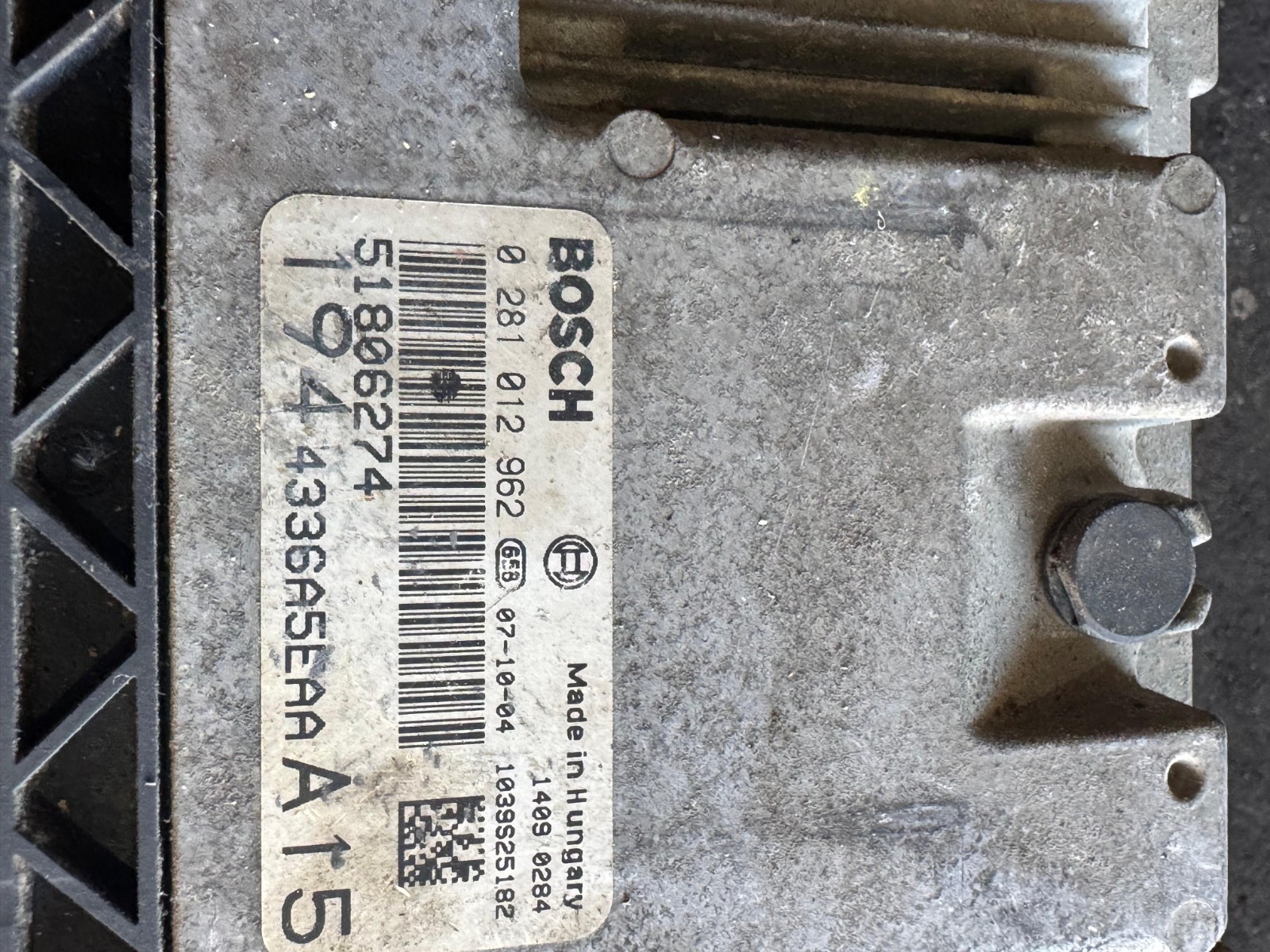 Bosch ECU 51806274 EDC16C39 0281012962 Engine Control Module Fiat Alfa Lancia