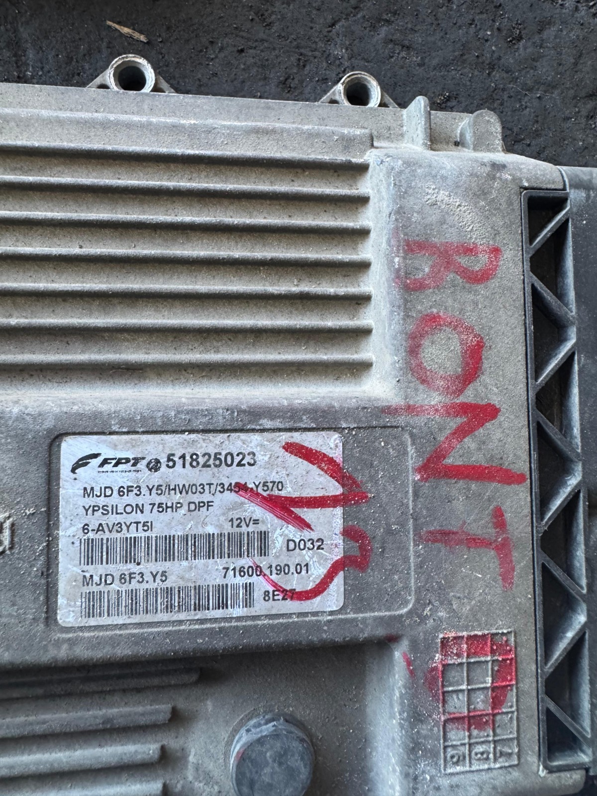 Magneti Marelli ECU 51825023 MJD 6F3.Y5 71600.190.01 Engine Control Unit
