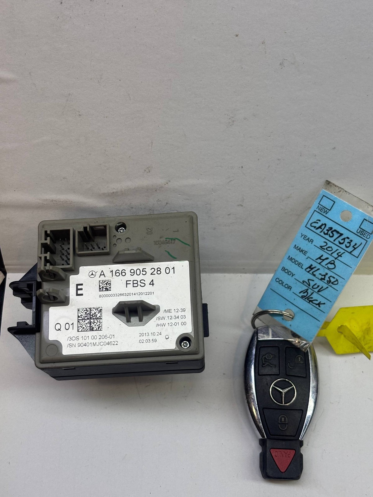 Mercedes EZS ESL ELV A1669052801 Ignition Switch Start Module