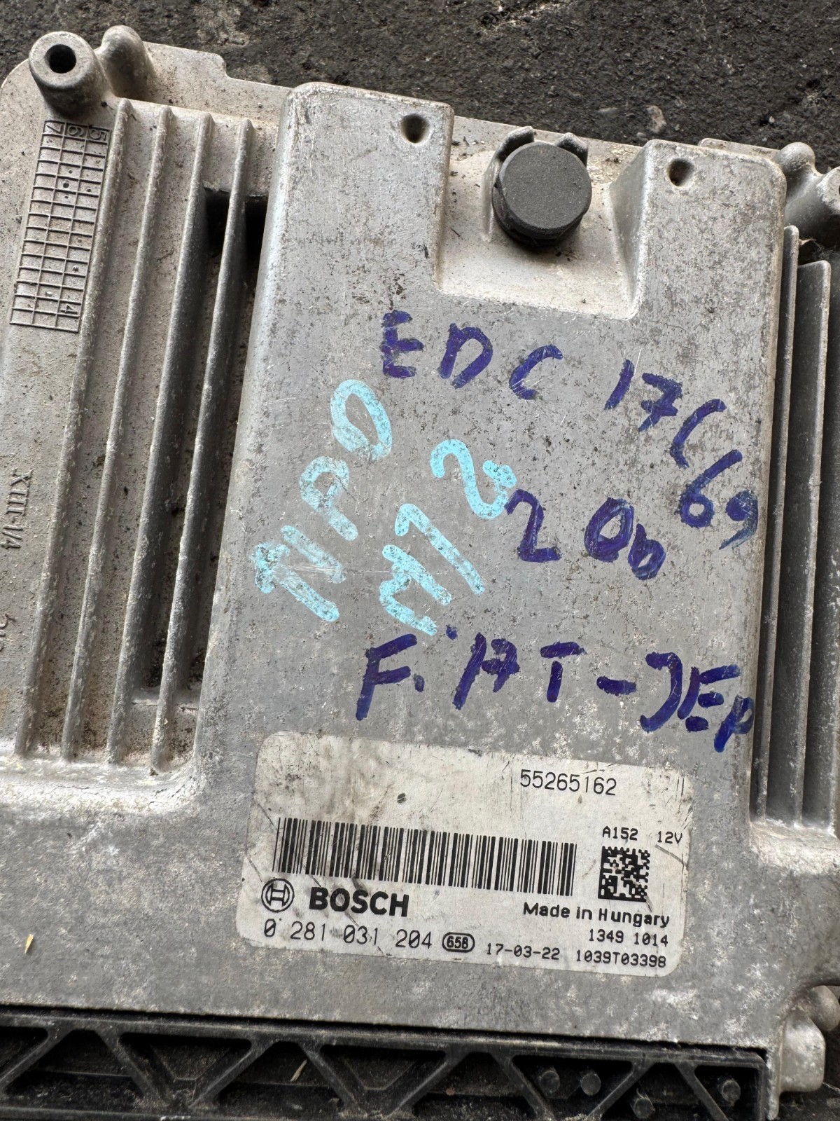 Bosch ECU 55265162 EDC17C69 0281031204 Engine Control Unit